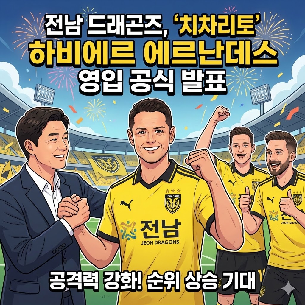 전남, 하비에르 에르난데스선수 영입 공식 발표